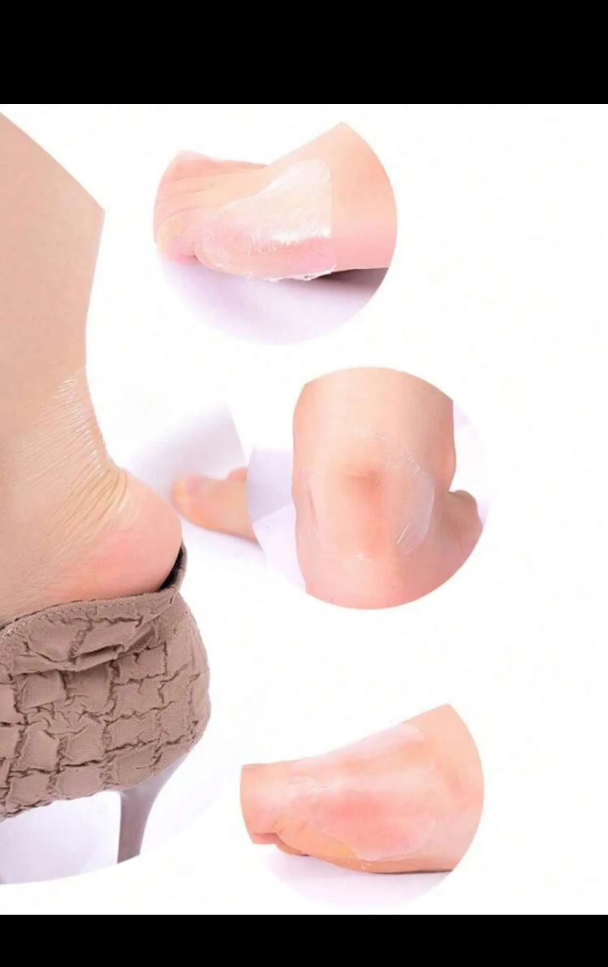 40pcs Gel Heel Protectors, Adhesive Blisher Pads for Heel Liners, Shoes Stickers, Pain Relief and Foot Care Caution Grip (imported).
