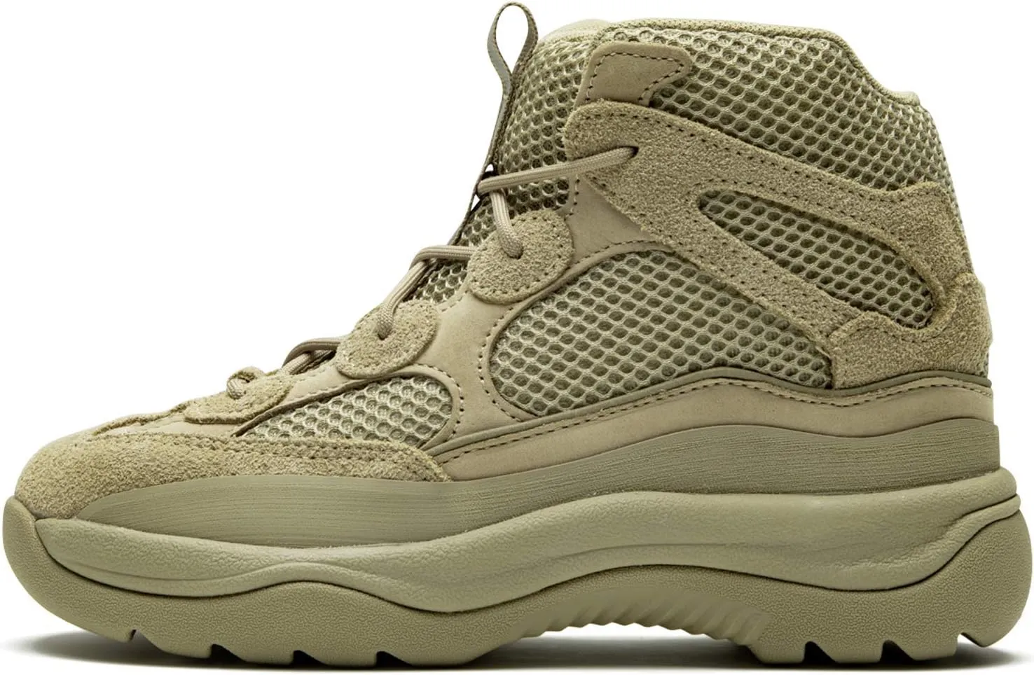 adidas Kids Boys Yeezy Dsrt Lace Up Casual Boots Ankle - Beige - Size 1.5 M