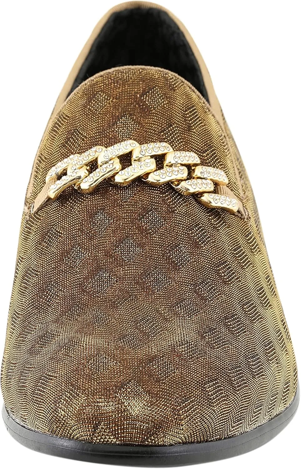 Amali Aller, Mens Casual Shoes - Loafers Men Slip on Shoes - Man Made Velvet Men's Slippers with Metal and Knitted Buckle - Mens Tuxedo Shoes