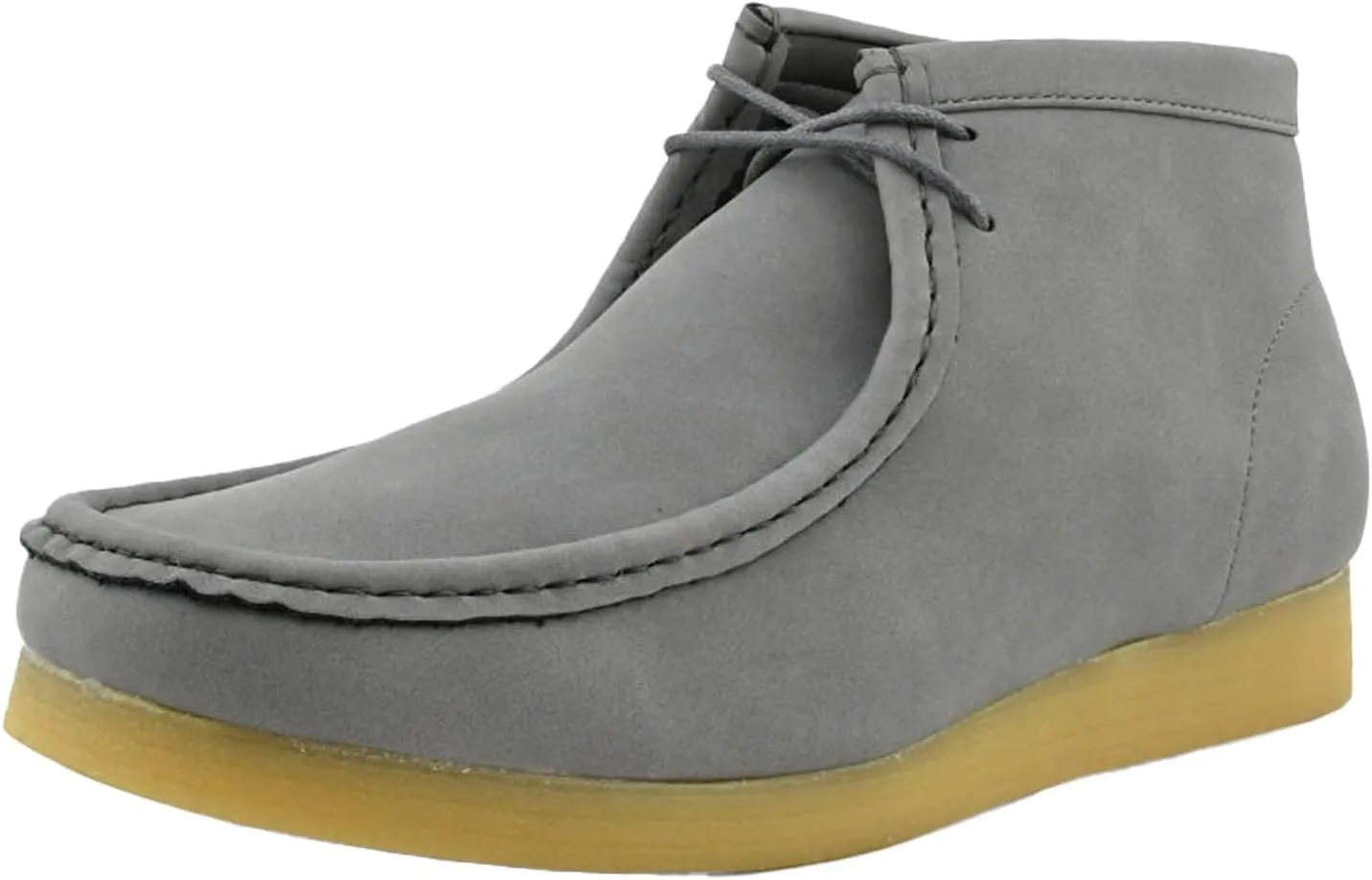 Amali Casual Chukka Boots for Men, High-Top, Lace Up Suede Men's Shoes, Desert Boots with Crepe Rubber Sole