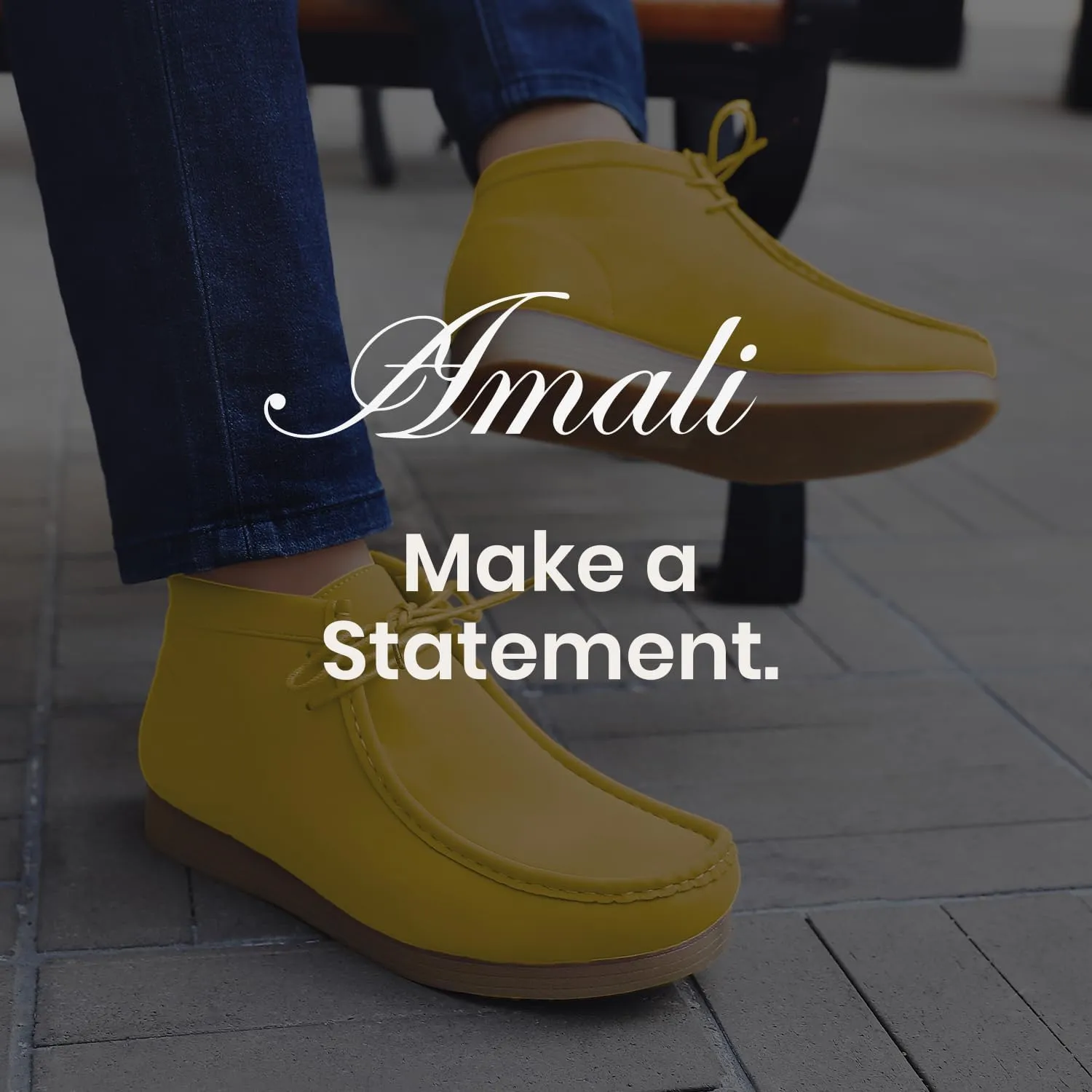 Amali Casual Chukka Boots for Men, High-Top, Lace Up Suede Men's Shoes, Desert Boots with Crepe Rubber Sole
