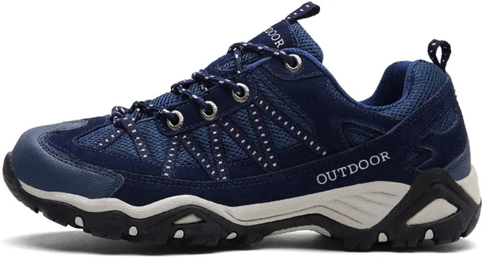 Autumn Outdoor Hiking Shoes, Low-top Non-Slip Wear-Resistant Travel Shoes, Non-Slip Outdoor Men's Shoes, Men's Sports Shoes (Dark Blue 39)