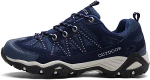 Autumn Outdoor Hiking Shoes, Low-top Non-Slip Wear-Resistant Travel Shoes, Non-Slip Outdoor Men's Shoes, Men's Sports Shoes (Dark Blue 39)