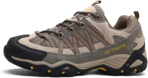 Autumn Outdoor Hiking Shoes, Low-top Non-Slip Wear-Resistant Travel Shoes, Non-Slip Outdoor Men's Shoes, Men's Sports Shoes (Khaki 42)