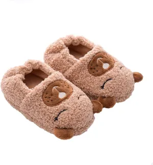 Baby Girls' House Slippers with Non-Slip Rubber