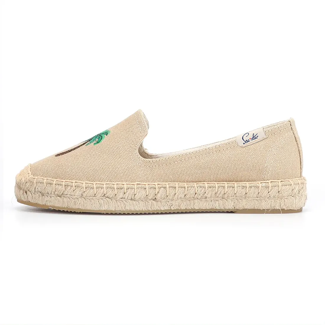 Bayside Beach Club Espadrille Palmtree Ivory