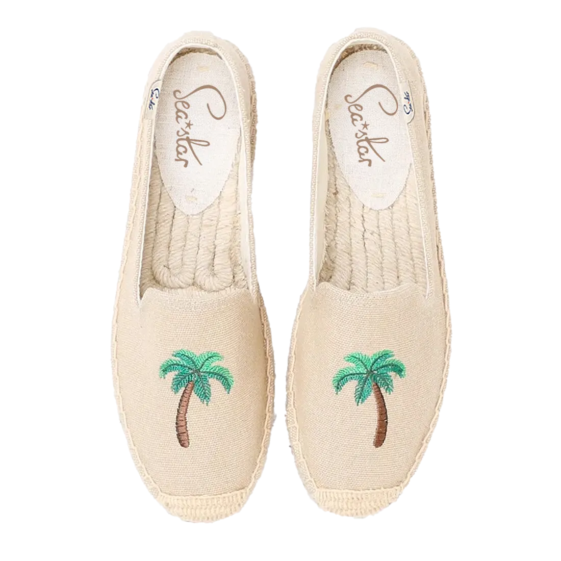 Bayside Beach Club Espadrille Palmtree Ivory