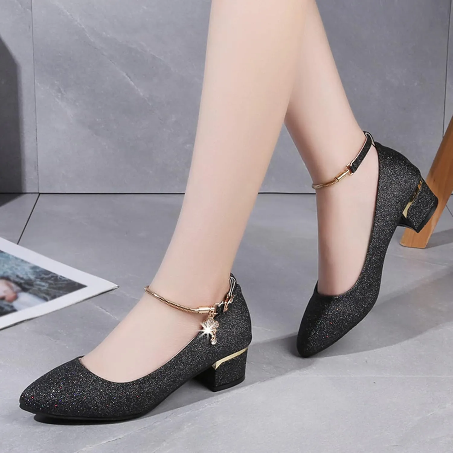 Bohemian Heels Ladies Women Sandals Fashion High Crystal Shoes Women's high Heels High Heels Dancing