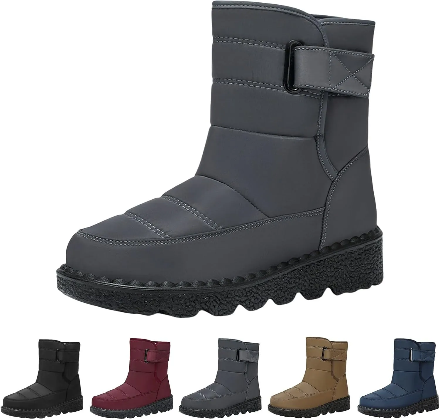 Botas De Mujer Para La Lluvia Y Nieve Winter Fashion Boots for Women 2024 Trendy Black Winter Boots Fur Boots for Women Womens Winter Boots Waterproof Fashion Daily Deals