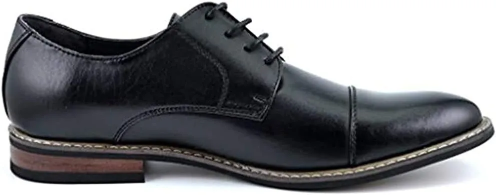 Bruno Marc Italy Prince Men's Classic Modern Oxford Wingtip Lace Dress Shoes