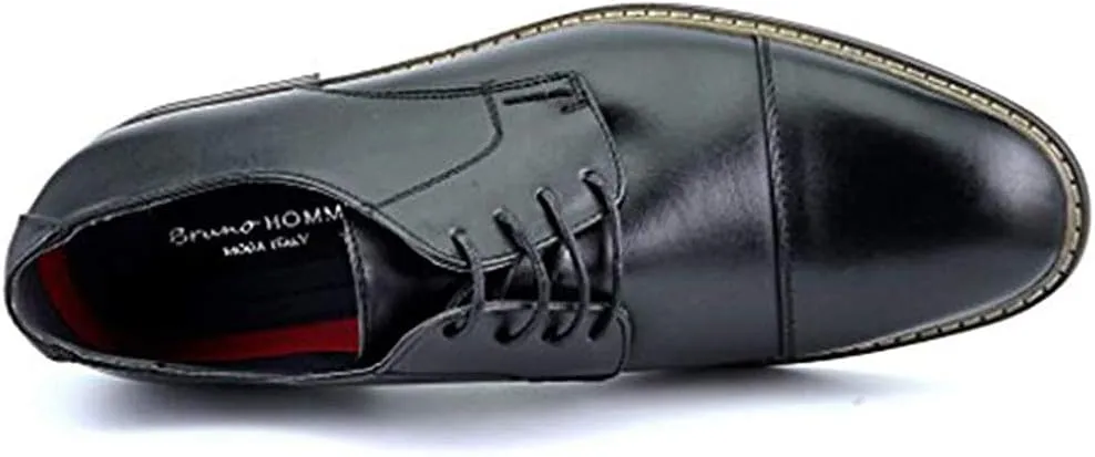 Bruno Marc Italy Prince Men's Classic Modern Oxford Wingtip Lace Dress Shoes