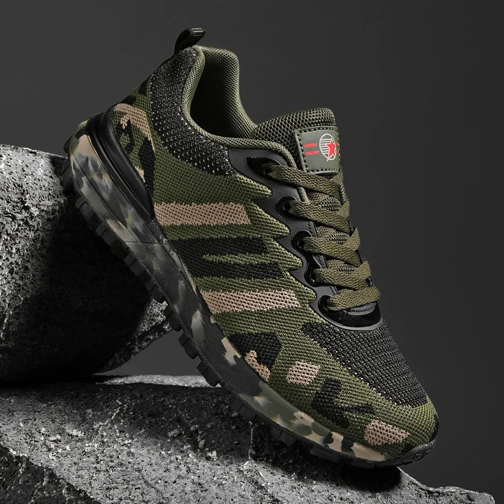 Camo Shoes Mesh Breathable Running Shoes Outdoor Hiking Shoes Training Shoes