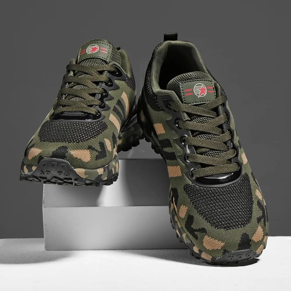 Camo Shoes Mesh Breathable Running Shoes Outdoor Hiking Shoes Training Shoes