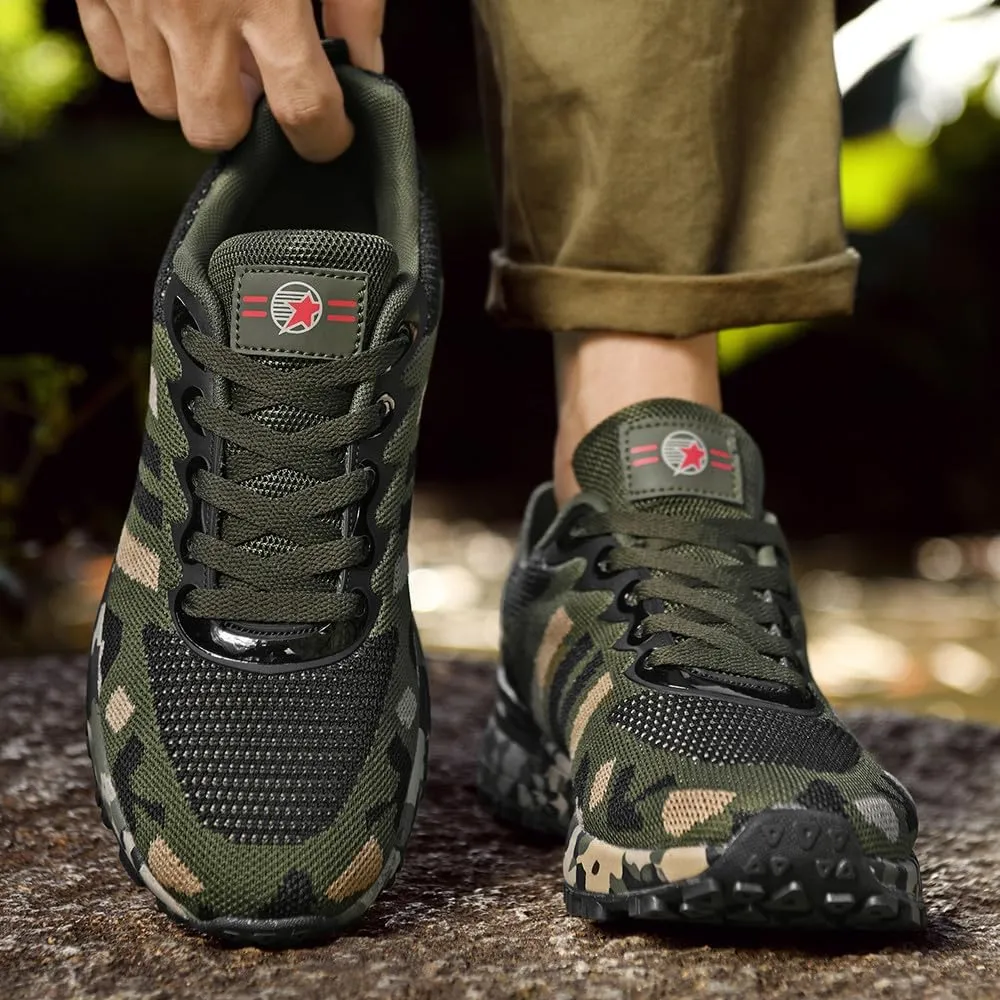 Camo Shoes Mesh Breathable Running Shoes Outdoor Hiking Shoes Training Shoes