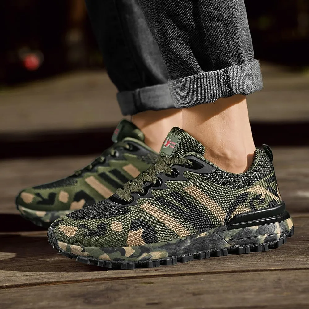 Camo Shoes Mesh Breathable Running Shoes Outdoor Hiking Shoes Training Shoes