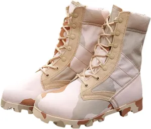 Camouflage Military Tactical Boots Men Waterproof Hiking Shoes Combat Desert Boots Work Shoes