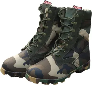 Camouflage Military Tactical Boots Men Waterproof Hiking Shoes Combat Desert Boots Work Shoes