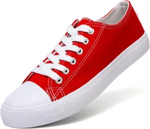 Canvas Shoes for Women Casual Low Top Sneakers Fashion Womens Tennis Shoes for Everyday Wear