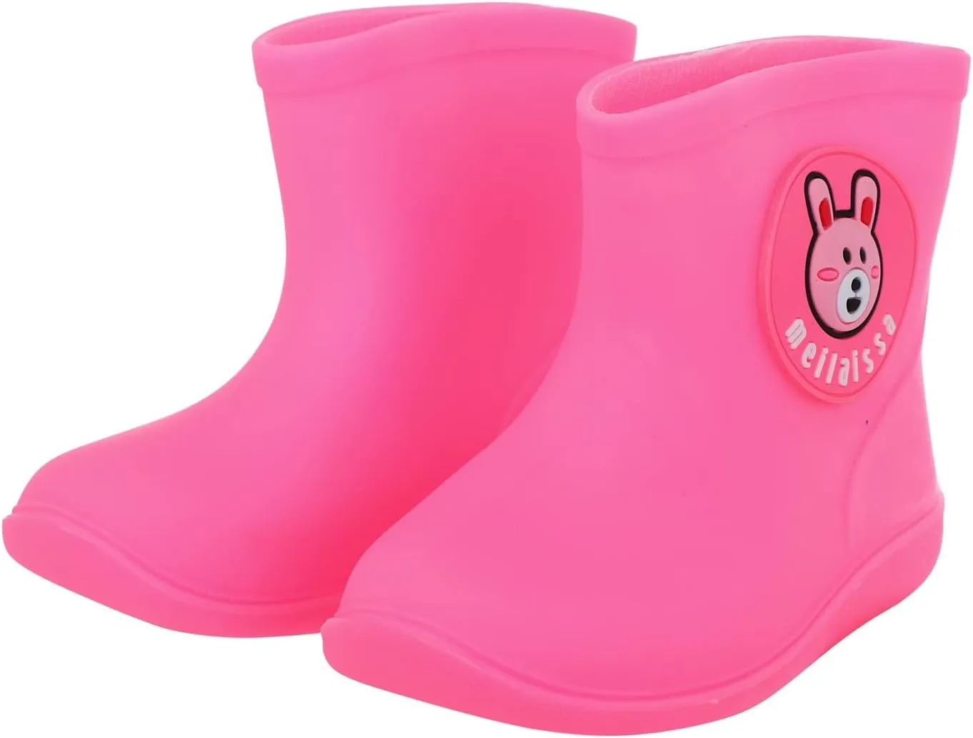 Cartoon Boots Kids Shoes Baby Rain Rain Boys Toddler Girls Rubber Baby Shoes Fashion Shoes for Kids (Pink, 3-4 Years)