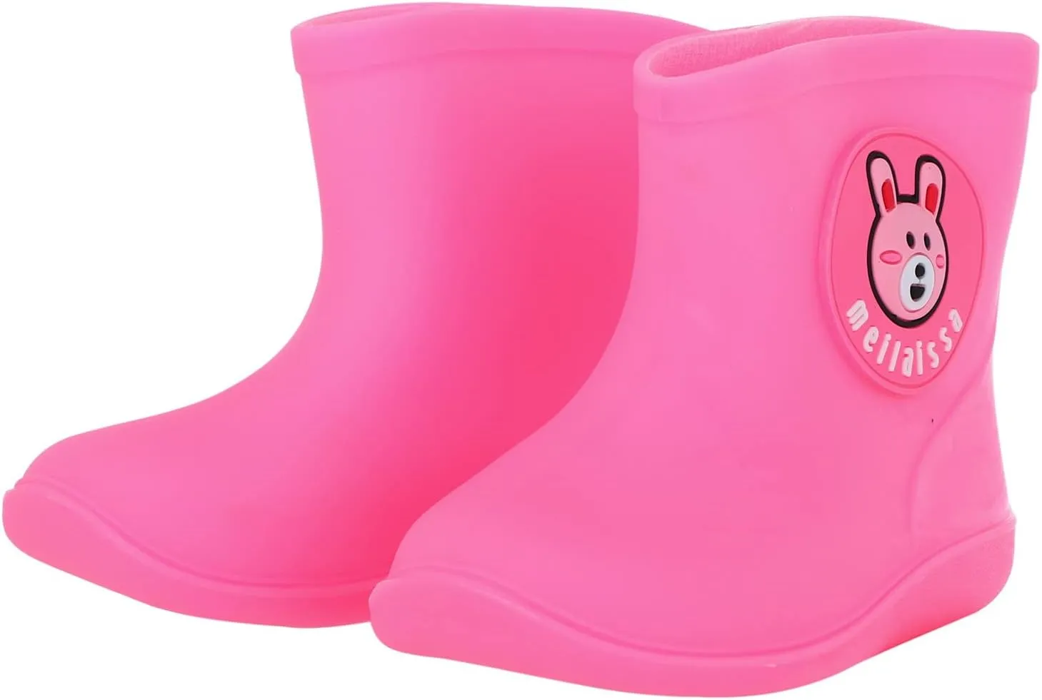 Cartoon Boots Kids Shoes Baby Rain Rain Boys Toddler Girls Rubber Baby Shoes Fashion Shoes for Kids (Pink, 3-4 Years)
