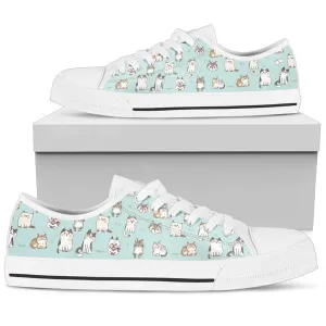 Cat Pattern Women's Low Top Shoe