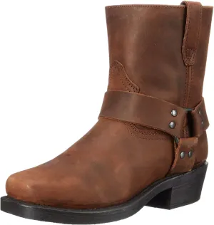 CHUUMEE Men's Classic Western Cowboy Square Toe Embroidered Cowboy Boots??Men's Square Toe Side Zip Ankle Boots