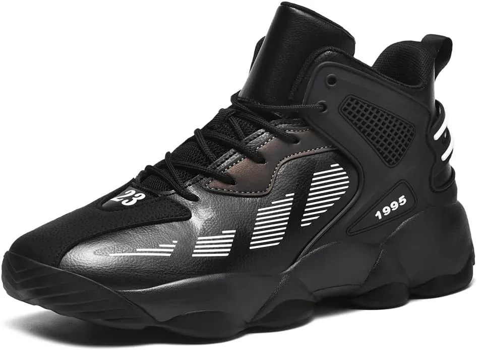 CJSPORX Men's Basketball Shoes Breathable Non-Slip Sneakers Fashionable Sports