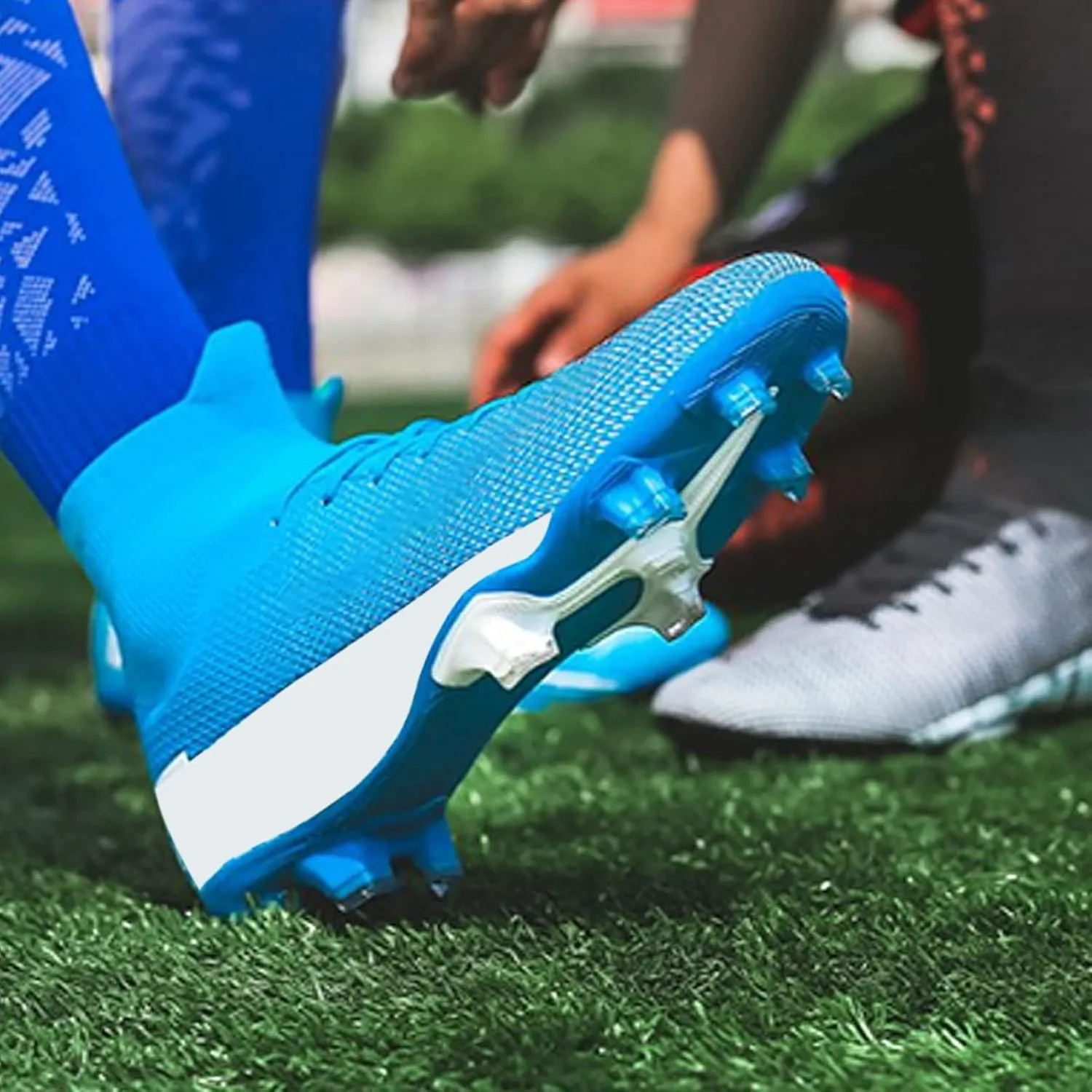 Cleats Men Soccer Shoes Outdoor Indoor Training Adult Football Shoes Grass Training Match Sport Sneakers