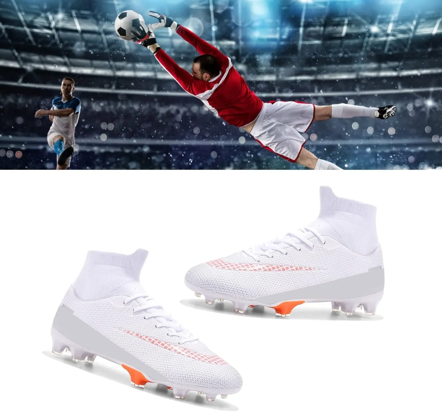 Cleats Men Soccer Shoes Outdoor Indoor Training Adult Football Shoes Grass Training Match Sport Sneakers