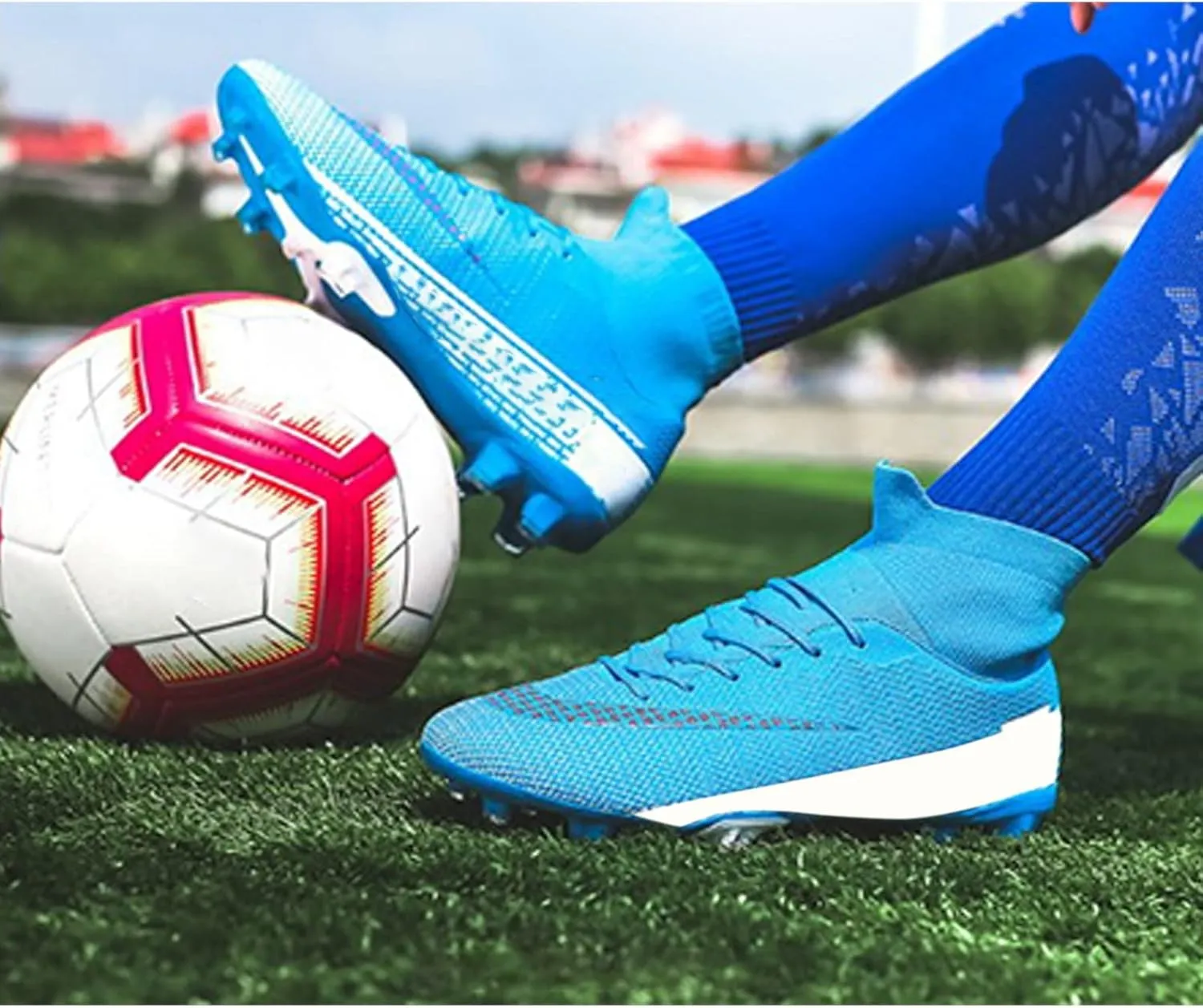 Cleats Men Soccer Shoes Outdoor Indoor Training Adult Football Shoes Grass Training Match Sport Sneakers