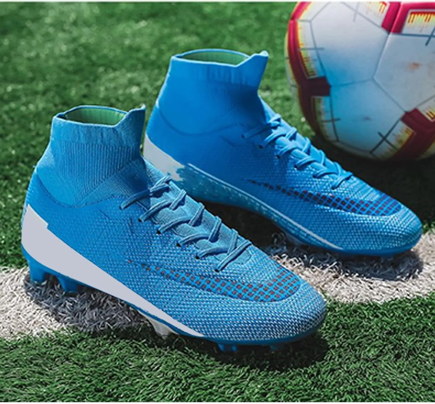 Cleats Men Soccer Shoes Outdoor Indoor Training Adult Football Shoes Grass Training Match Sport Sneakers