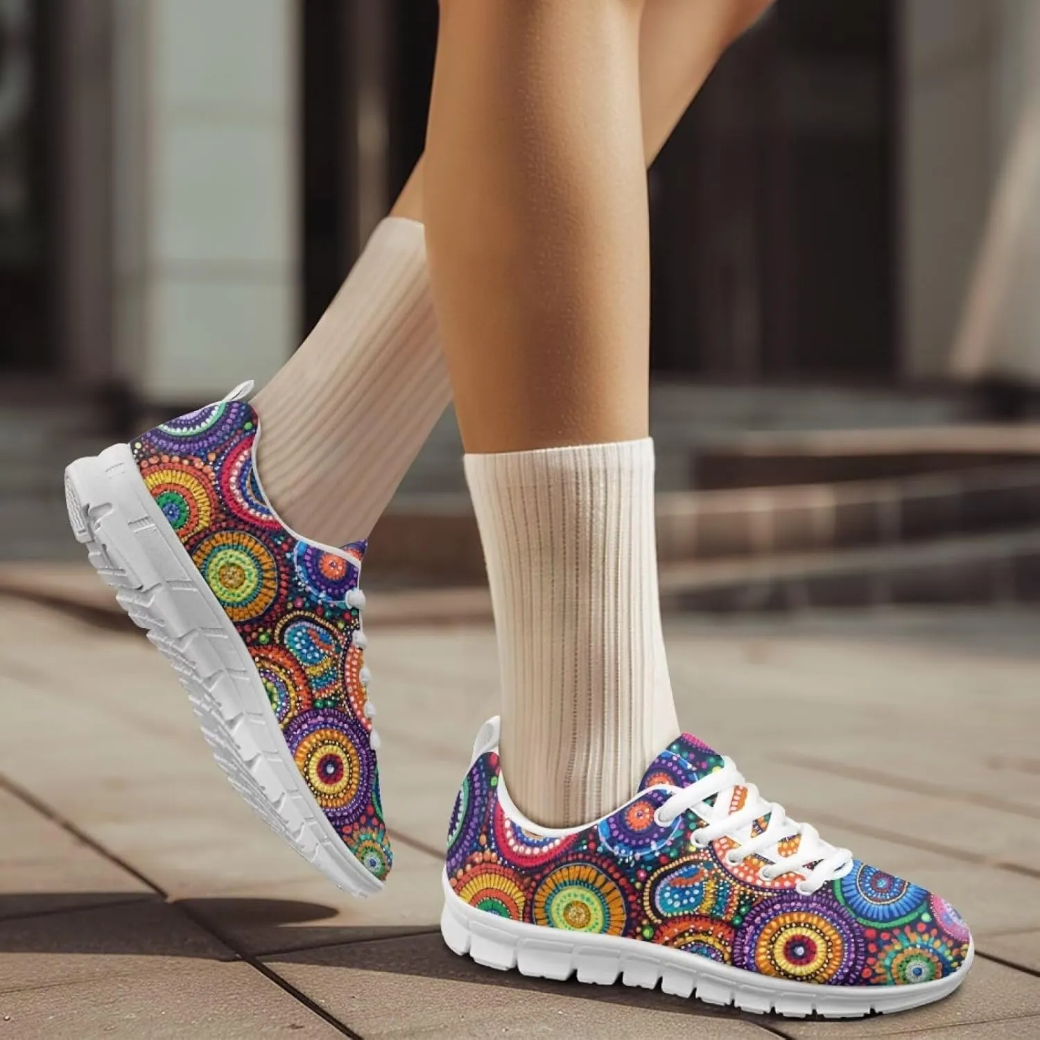 Comfortable Womens Running Shoes Fashion Sneakers Breathable Tennis Shoes
