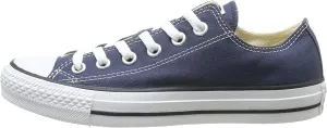 Converse Chuck Taylor All Star Canvas Low Top Sneaker (11.5 B(M) US Women / 9.5 D(M) US Men, Navy)