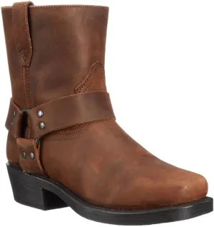 Cowboy Boots For Men Outdoor Zipper Non-Slip Wear-Resistant Heel Classic Short Boots Fall Winter Traditional Boots