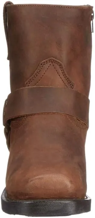 Cowboy Boots For Men Outdoor Zipper Non-Slip Wear-Resistant Heel Classic Short Boots Fall Winter Traditional Boots