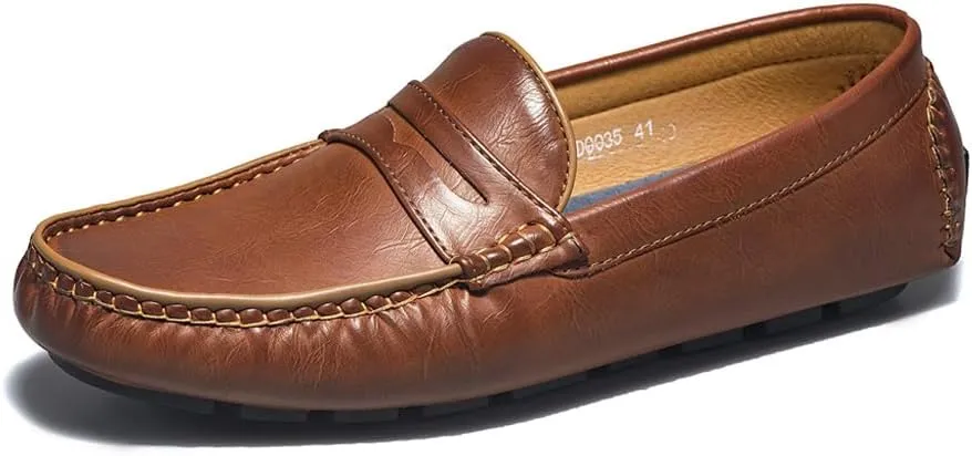 DECARSDZ Penny Loafers for Men Soft Lightweight Driving Boat Shoes Men's Loafers Casual Slip On Shoes