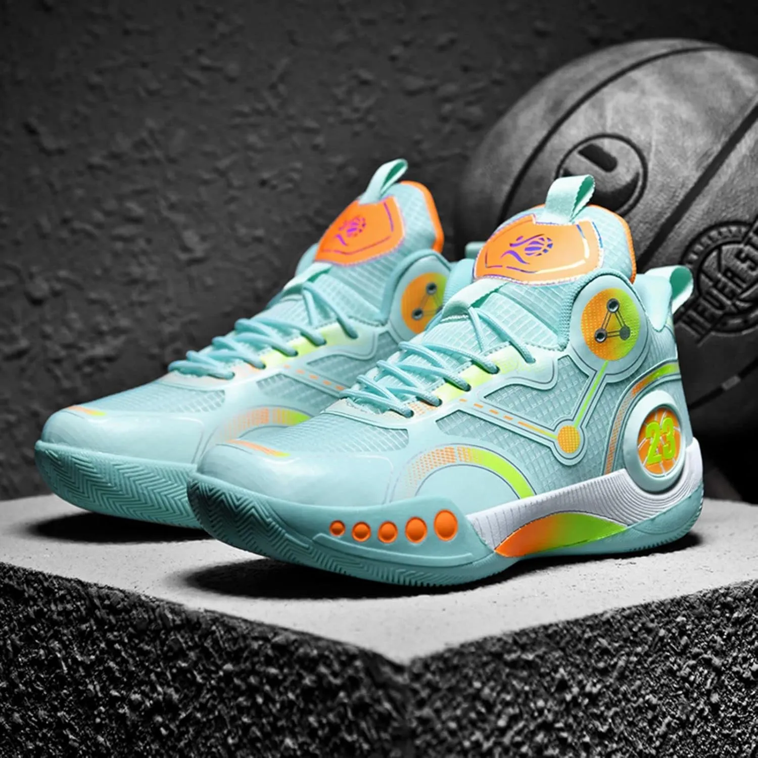 Fashion Non-Slip Breathable Wearable Sports Basketball Shoes