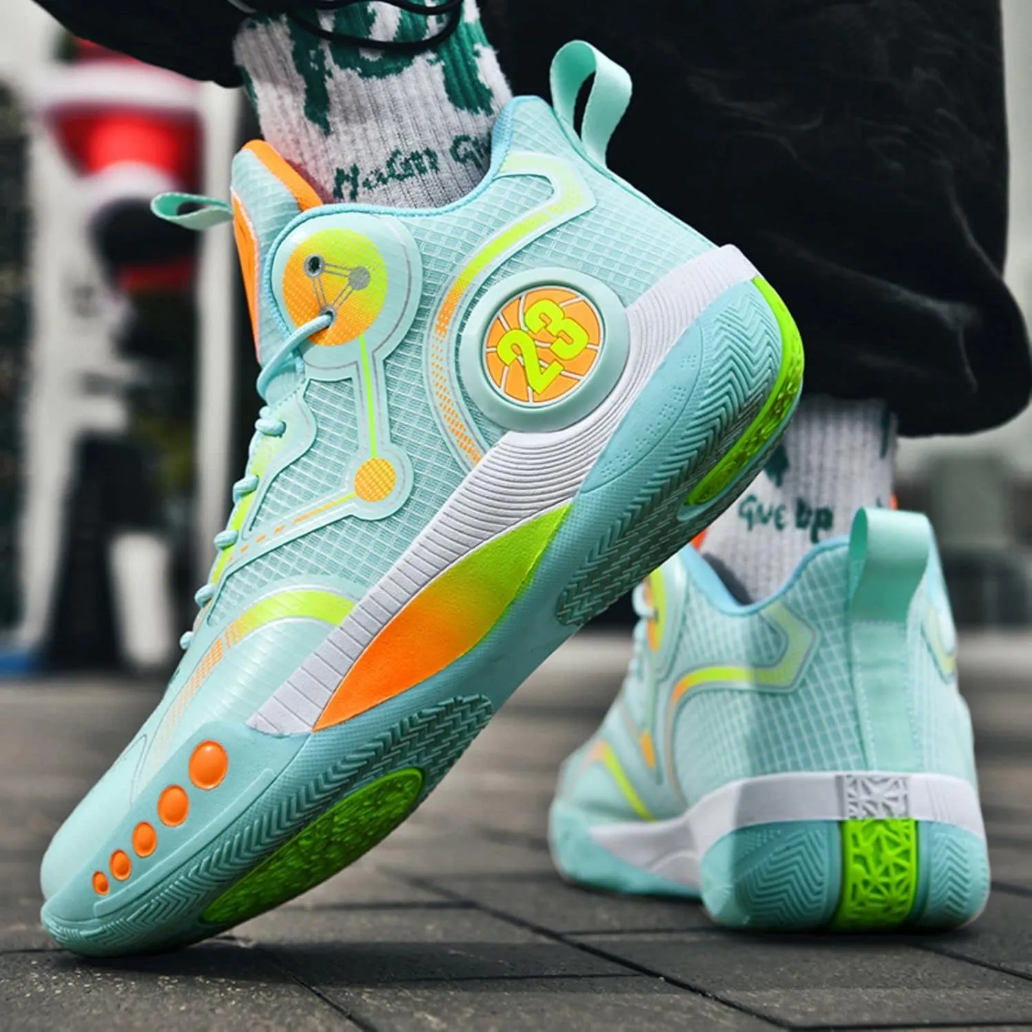 Fashion Non-Slip Breathable Wearable Sports Basketball Shoes