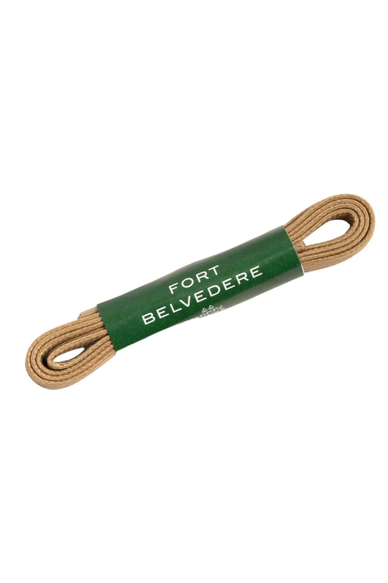 Flat Dark Havana Waxed Cotton Shoelaces