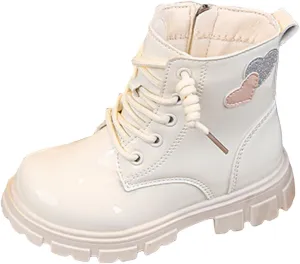 Girls Ankle Boots Side Zipper Combat Boots Non Slip Short Boots Casual Cowgirl Boots for Toddler Little Kid Big Kid