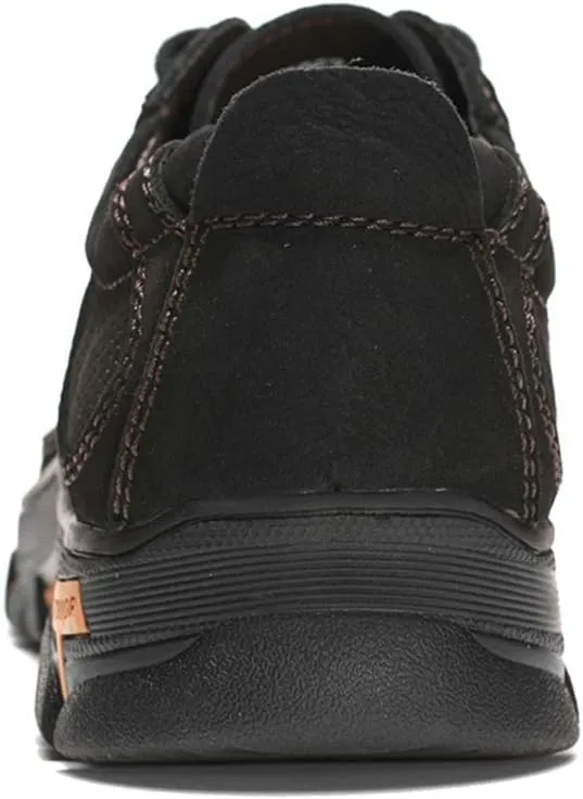 GOSPT Men's Hiking Shoes Leather Sneakers for Outdoor Camping Backpacking