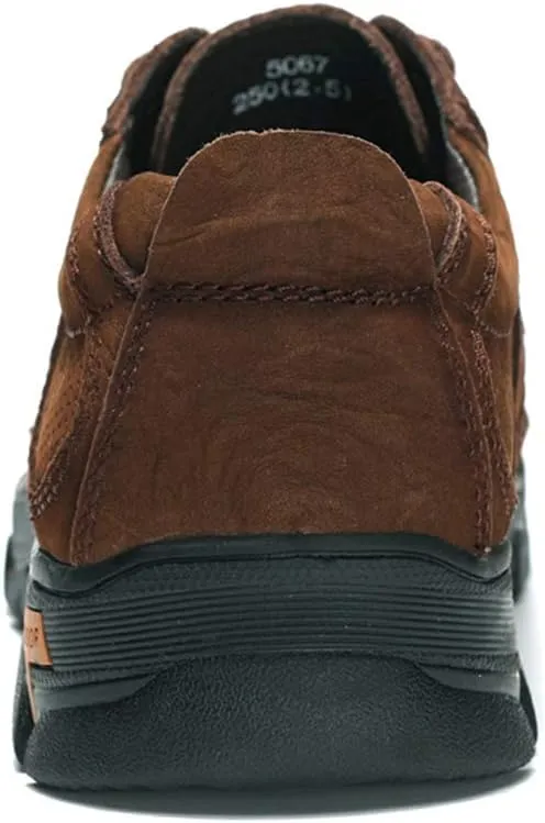 GOSPT Men's Hiking Shoes Leather Sneakers for Outdoor Camping Backpacking