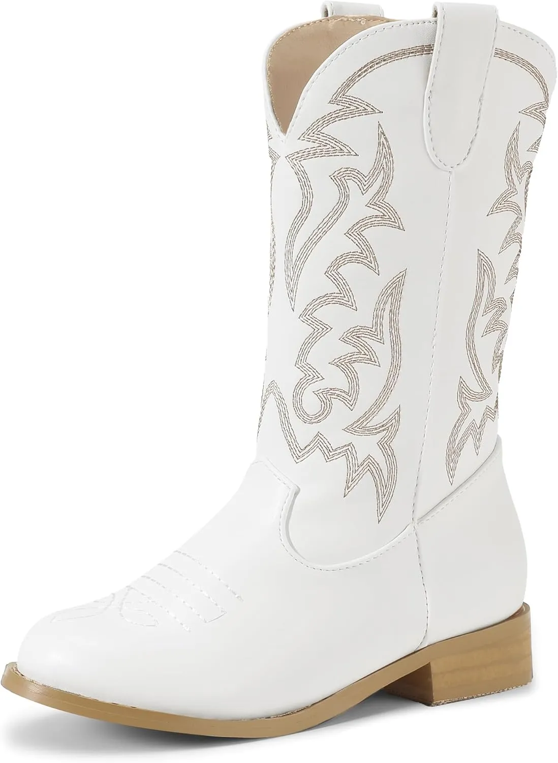Hehainom Girls Cowgirl Boots for Little Big Kids Cowgirl Booties Toddler Western Riding Shoes Cowboy Boots for Kids