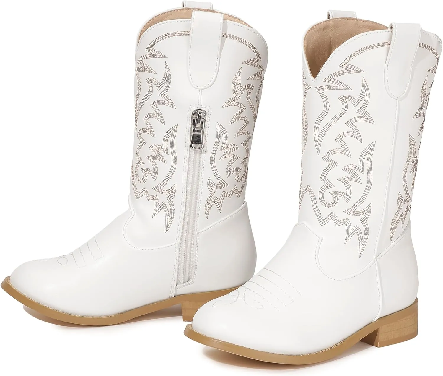 Hehainom Girls Cowgirl Boots for Little Big Kids Cowgirl Booties Toddler Western Riding Shoes Cowboy Boots for Kids