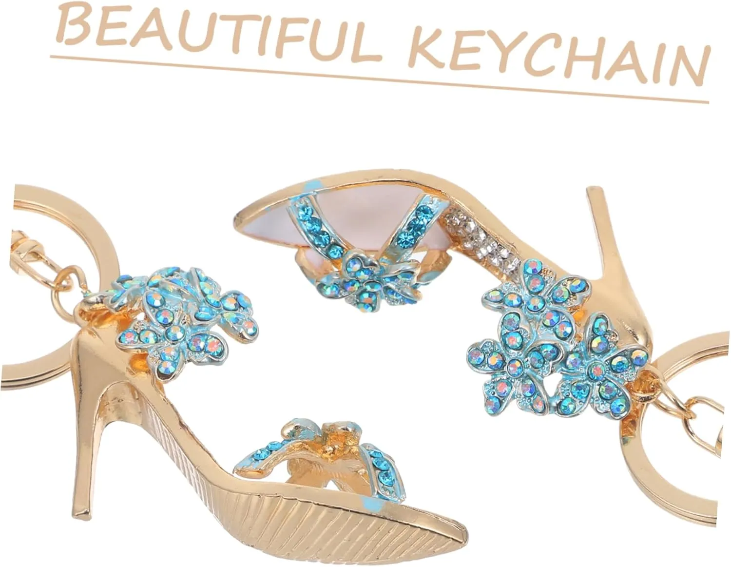 High Heels Keychain Rhinestone Heel Keychain High Heel Shoe Keychain Backpack Keychain Trendy Women