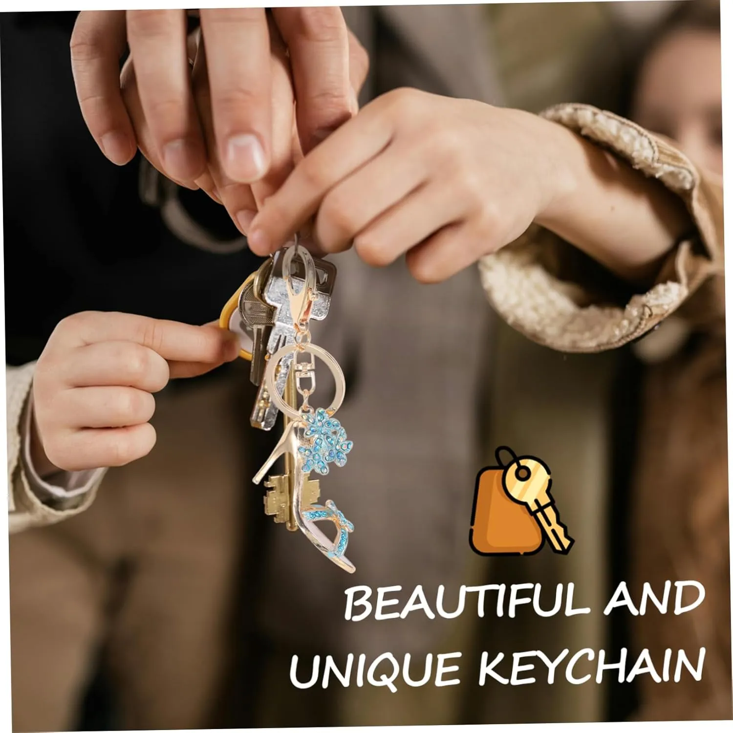 High Heels Keychain Rhinestone Heel Keychain High Heel Shoe Keychain Backpack Keychain Trendy Women
