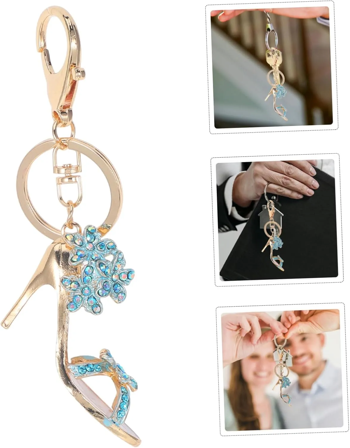 High Heels Keychain Rhinestone Heel Keychain High Heel Shoe Keychain Backpack Keychain Trendy Women