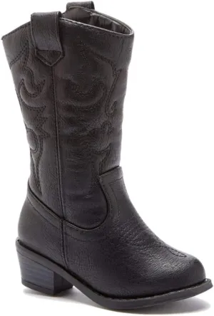 Jazam?? Little Kids' Girls Cowboy Boots - Tall Stitched Western Toddler Cowgirl Boots - Stylish and Durable Cowgirl Boots for Girls - girls cowgirl boots - botas vaqueras para ni?as