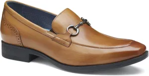 Johnston & Murphy Gibbons Bit Loafers, Modern Classic Men??s Dress Shoes, Leather Loafers for Men