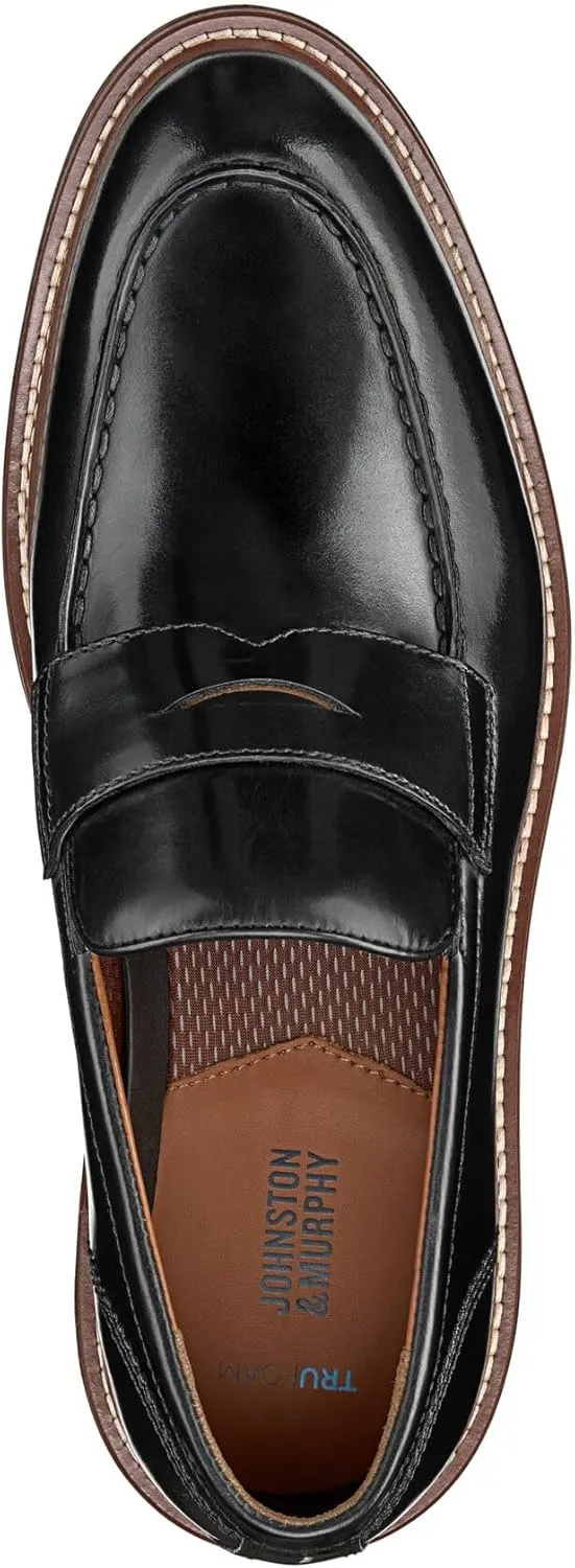 Johnston & Murphy Upton Penny Loafer Men??s Shoe, Leathers Shoes for Men, Men??s Driver Shoes, Slip-On Moccasins for Men